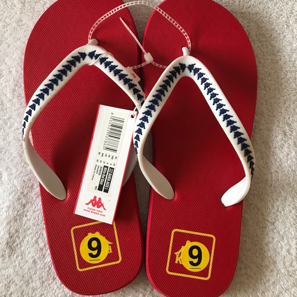 Red Kappa Flip Flops Brand New with Tags - Picture 2 of 6